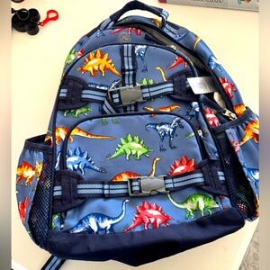 Pottery barn Mackenzie multi dinos blue large backpack